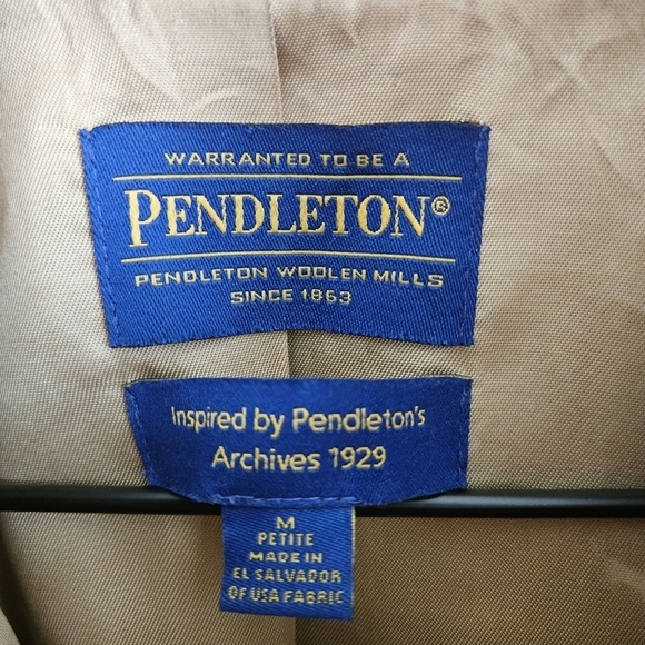Pendleton Camp Stripe Wool Toboggan Coat - Picture 13 of 15